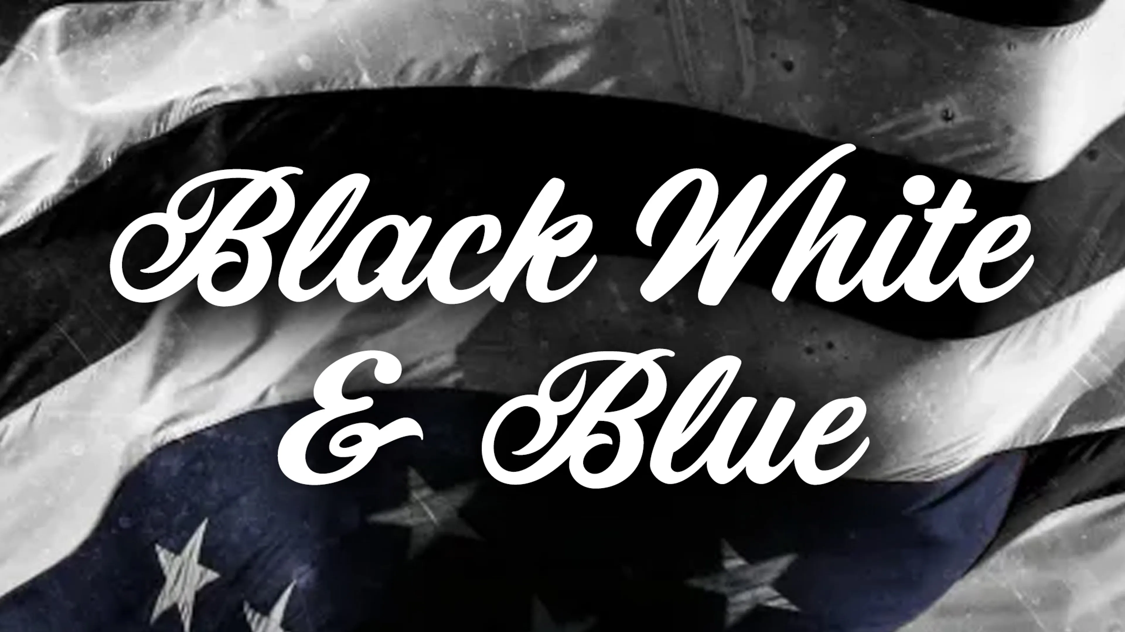 Black White & Blue poster